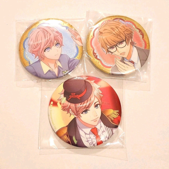 Manga Jewelry - *3 for $30* A3! Can Badge Set - Itaru Chigasaki - Sakisaka Muku - Minagi Tsuzuru